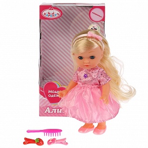 Кукла с аксессуарами, 20 см., закрывает глазки, несколько видов (Карапуз, POLI-21-A-RU (48))